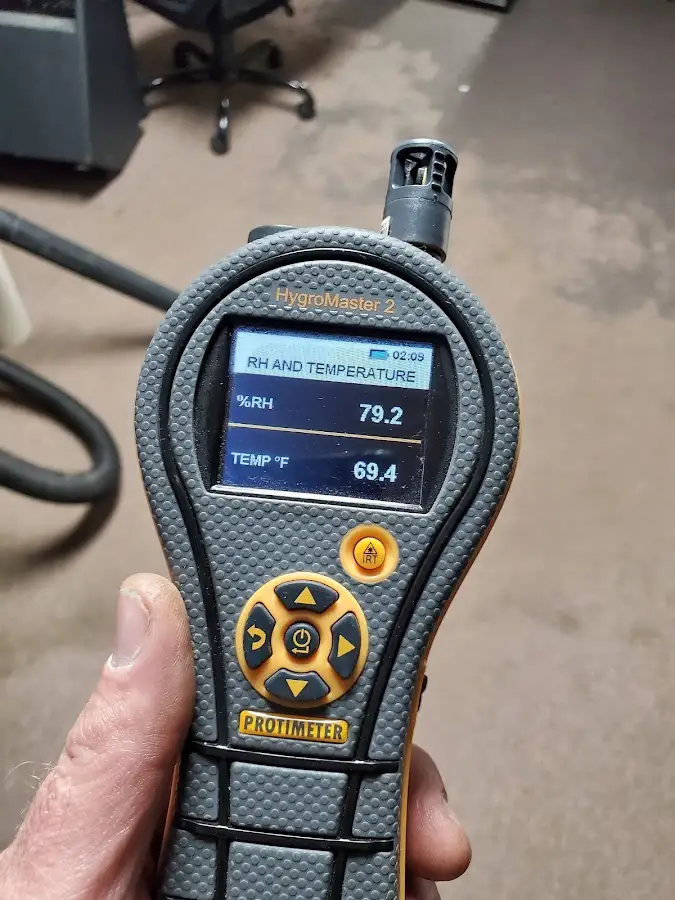 Moisture meter humidity assessment for Mold Remediation & Removal in Lewisburg